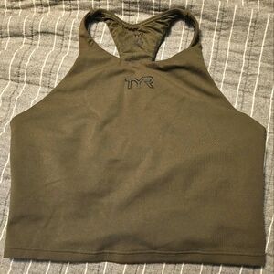 TYR Olive Green Sports Bra